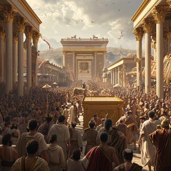 1 Crônicas 15 - Arca Transportada com Sucesso para Jerusalém