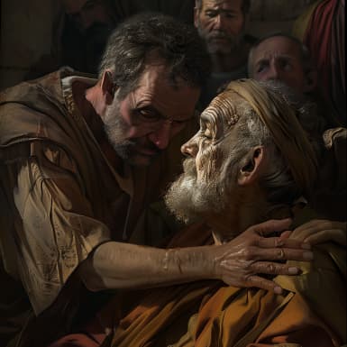 प्रेरितों के कामों का अनुसार (Preriton Ke Kamo Ka Anusar) 9:17 -  तब हनन्याह उठकर उस घर में गया, और उस पर अपना हाथ रखकर कहा, “हे भाई शाऊल, प्रभु, अर्थात् यीशु, जो उस रास्ते में, जिससे तू आया तुझे दिखाई दिया था, उसी ने मुझे भेजा है, कि तू फिर दृष्टि पाए और पवित्र आत्मा से परिपूर्ण हो जाए।”