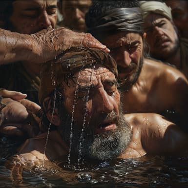 प्रेरितों के कामों का अनुसार (Preriton Ke Kamo Ka Anusar) 9:18 - और तुरन्त उसकी आँखों से छिलके से गिरे, और वह देखने लगा और उठकर बपतिस्मा लिया;