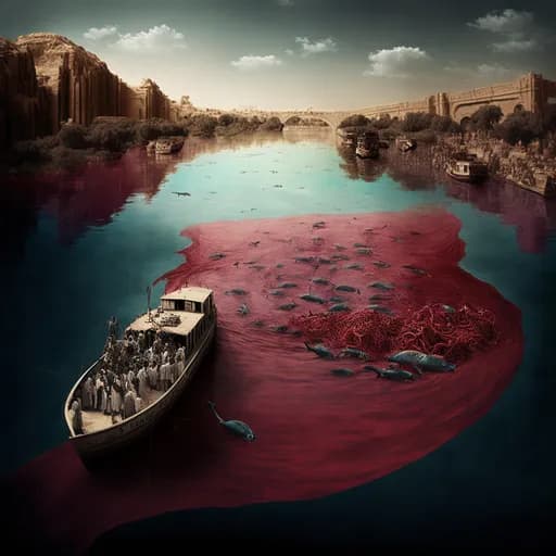 Ieșire 7 - Prima Plagă: Râul Nil s-a transformat în sânge