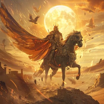 以赛亚书 41:2 - 谁从东方兴起那义人，凭公义召他来到脚前，将列国交了他，使他管辖君王呢？他把他们如灰尘交与他的刀，又如风吹的碎稭交与他的弓。