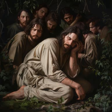 Марк 14:35 - И, отойдя немного, пал на землю и молился, чтобы, если возможно, миновал Его час сей;