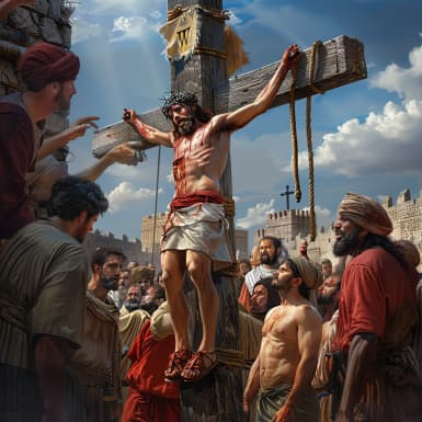 マルコによる福音書 15:29 - 往來の者どもイエスを譏り、首を振りて言ふ『ああ、宮を毀ちて三日のうちに建つる者よ、