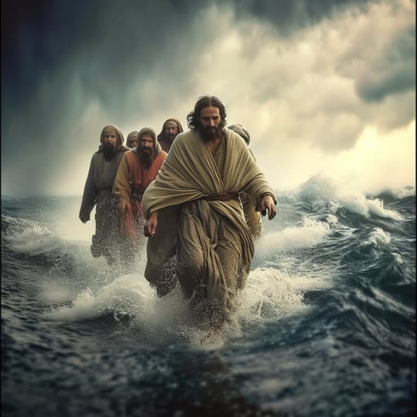 Mateo 14 - Alimentando a los Cinco Mil y Caminando sobre el Agua