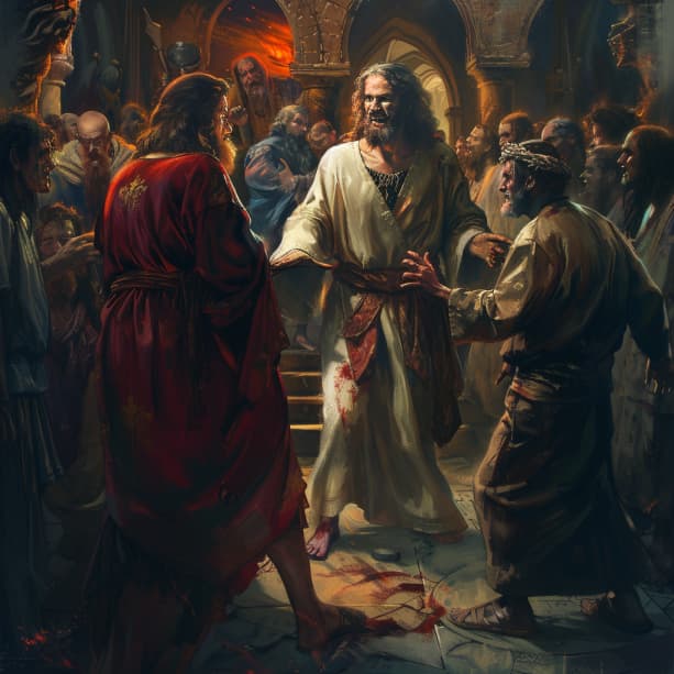 Mateo 17:18 - Y Jesús le reprendió, y salió el demonio de él; y el mozo fué sano desde aquella hora.