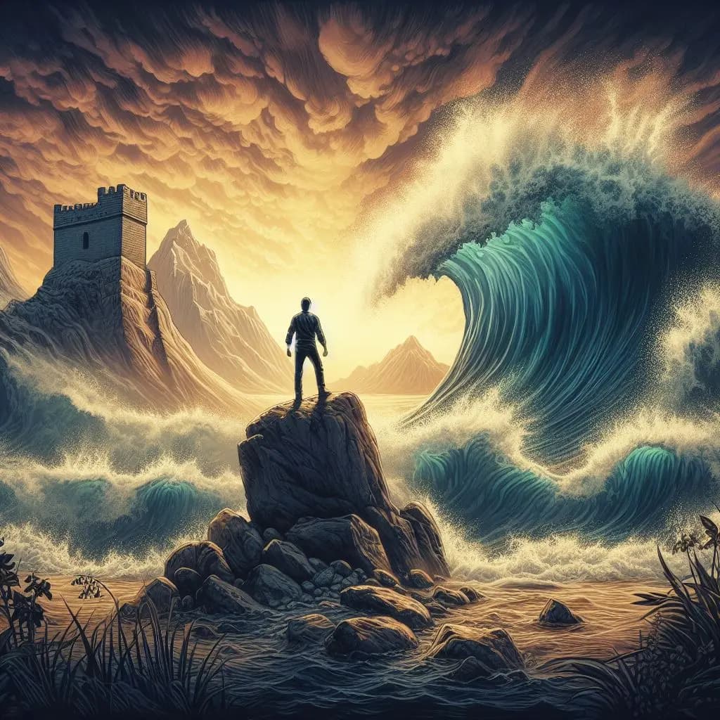 Psalmii 62:6 - Da, El este Stînca şi Ajutorul meu, Turnul meu de scăpare: nicidecum nu mă voi clătina.