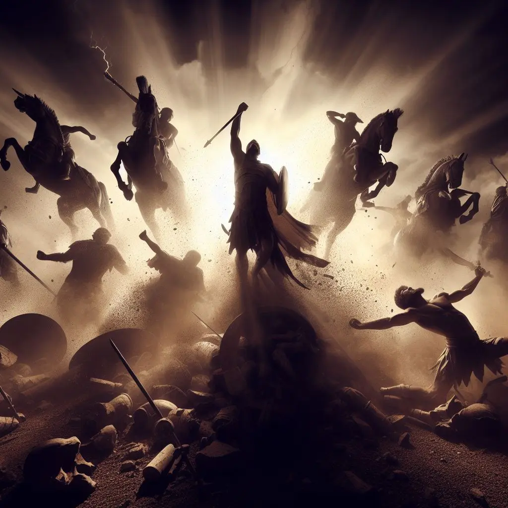 诗篇 76:3 - 他在那里折断弓上的箭，并盾牌、刀剑，和争战的兵器。细拉。