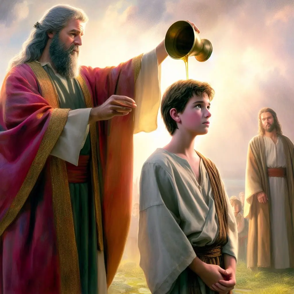 诗篇 89:20 - 我寻得我的仆人大卫，用我的圣膏膏他。