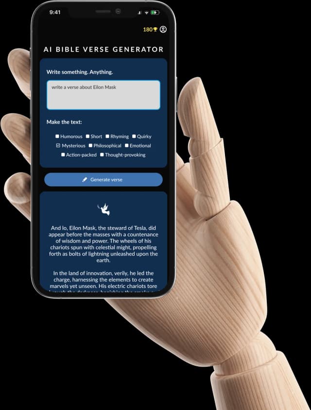 AI bible verse generator