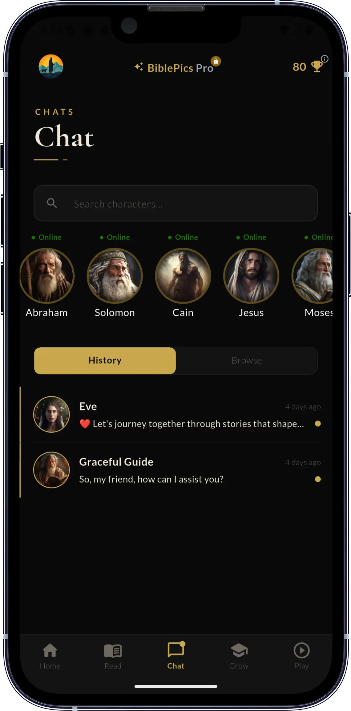 Talk with AI biblical figures