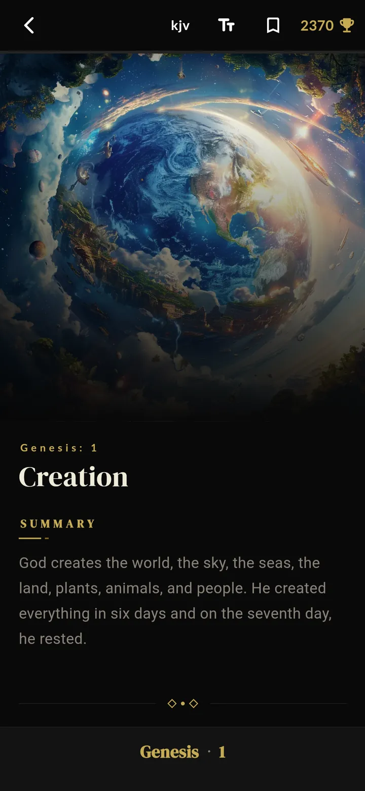 Read the Bible with AI-generated images