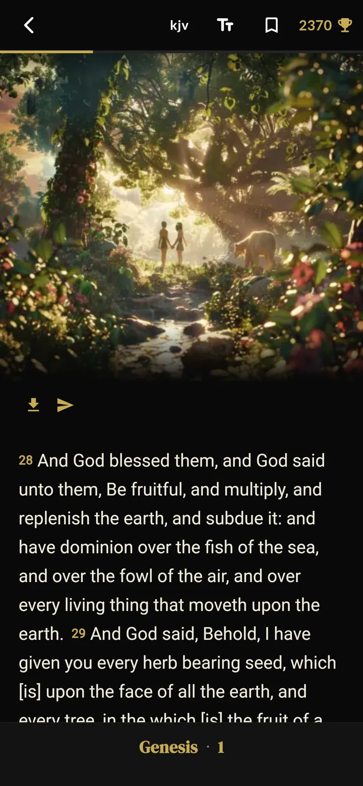 Read the Bible with AI-generated images